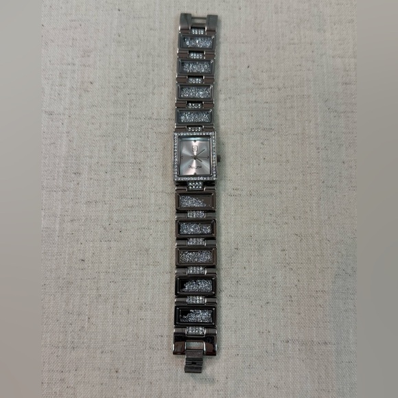 Victoria Wieck Beverly Hills Stainess Steel Watch with Floating Crystals - Picture 5 of 6